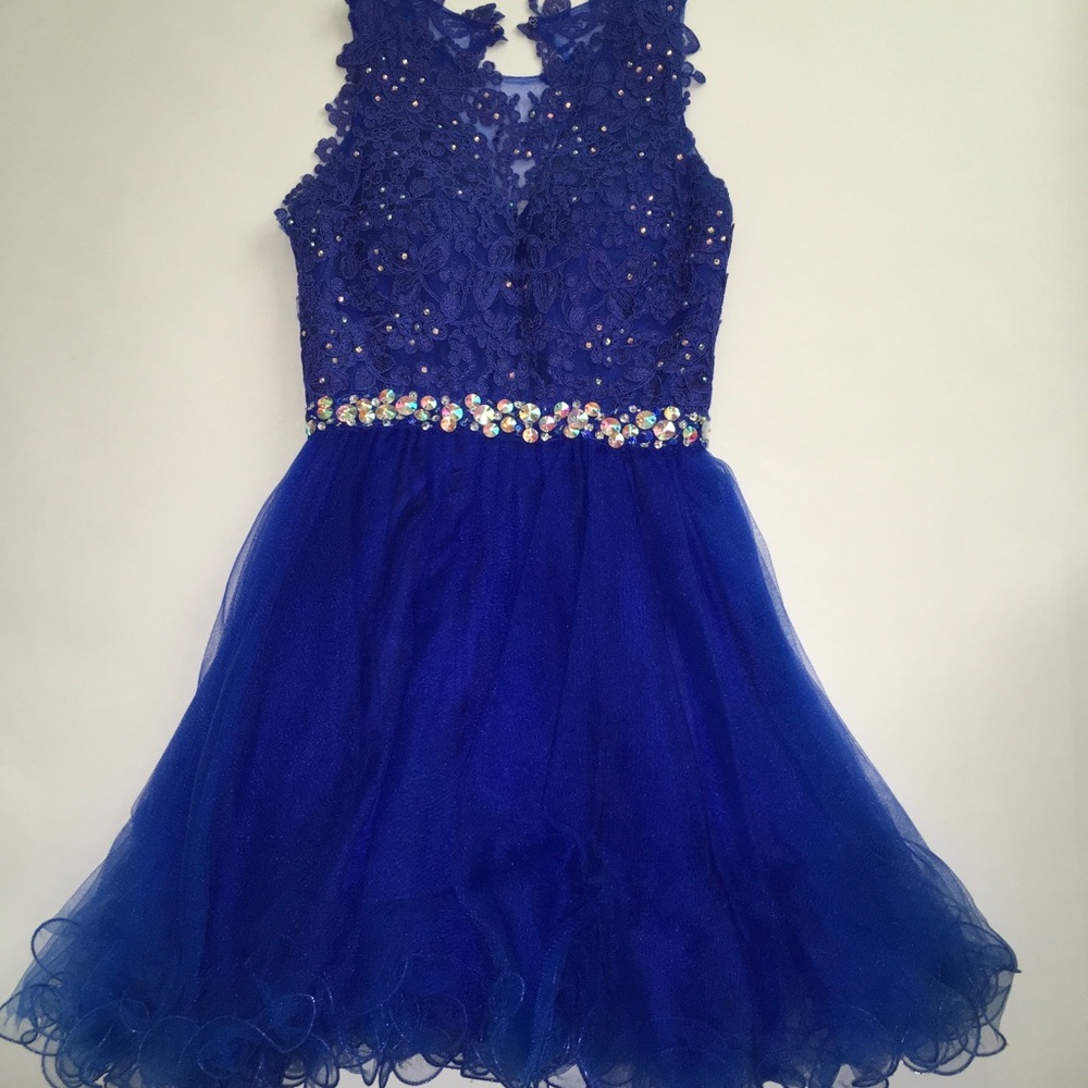 Blue Homecoming Dress